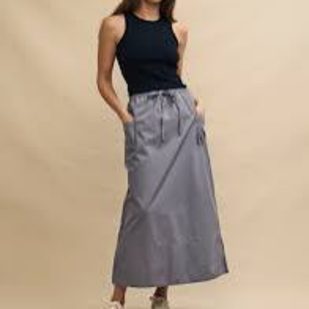 Tie Waist Cargo Skirt US 12